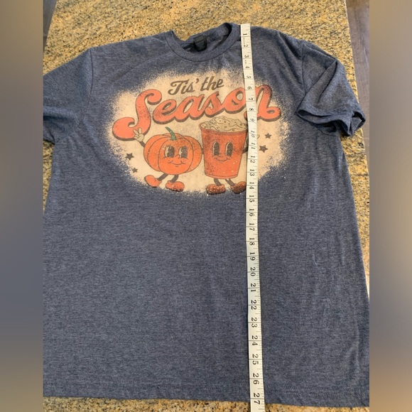 Tis the season Pumpkin Spice Coffee tshirt Size Large - Picture 6 of 6